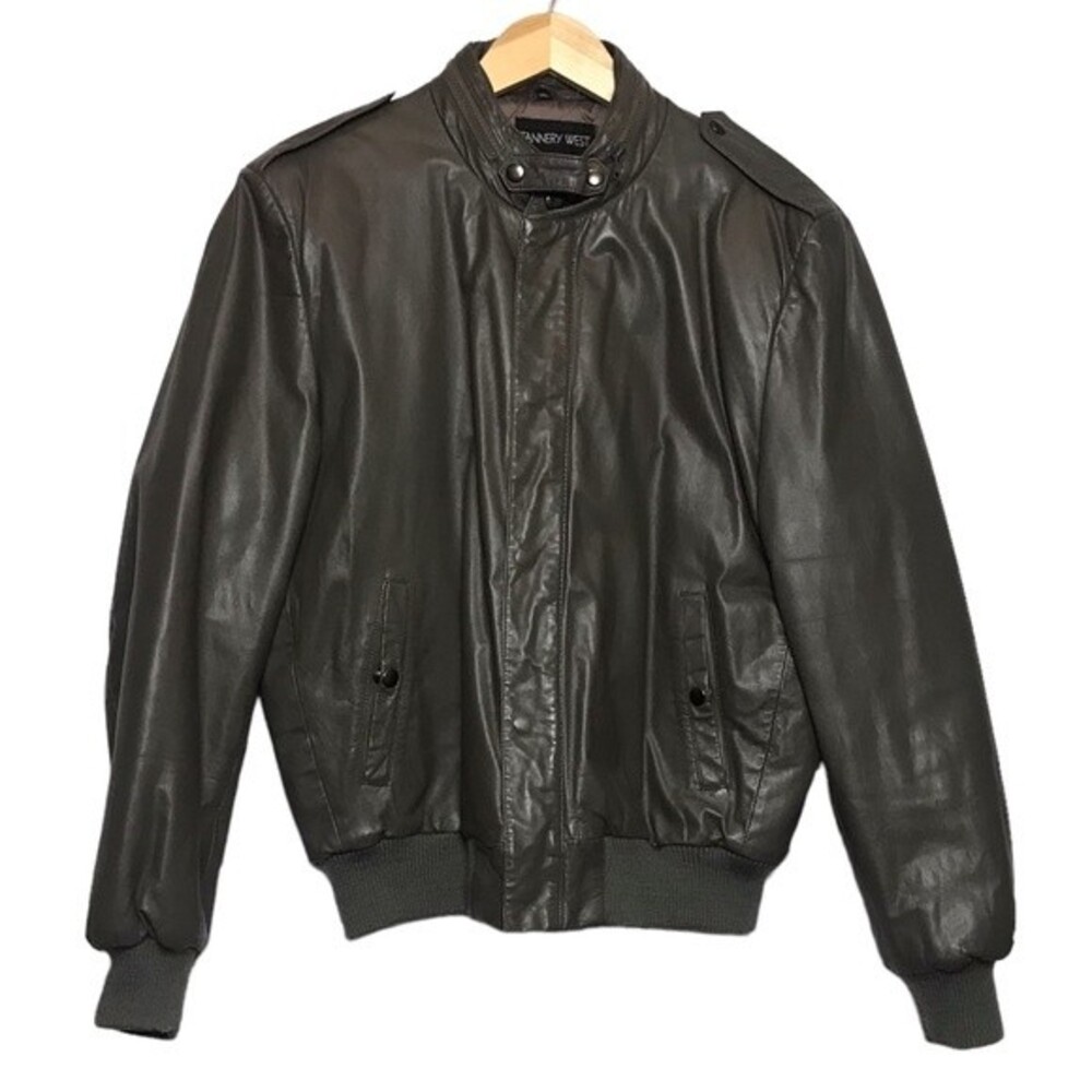 Vintage Tannery West Leather‎ Bomber Jacket